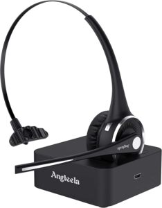 Trucker Bluetooth Angteela Headset with Microphone