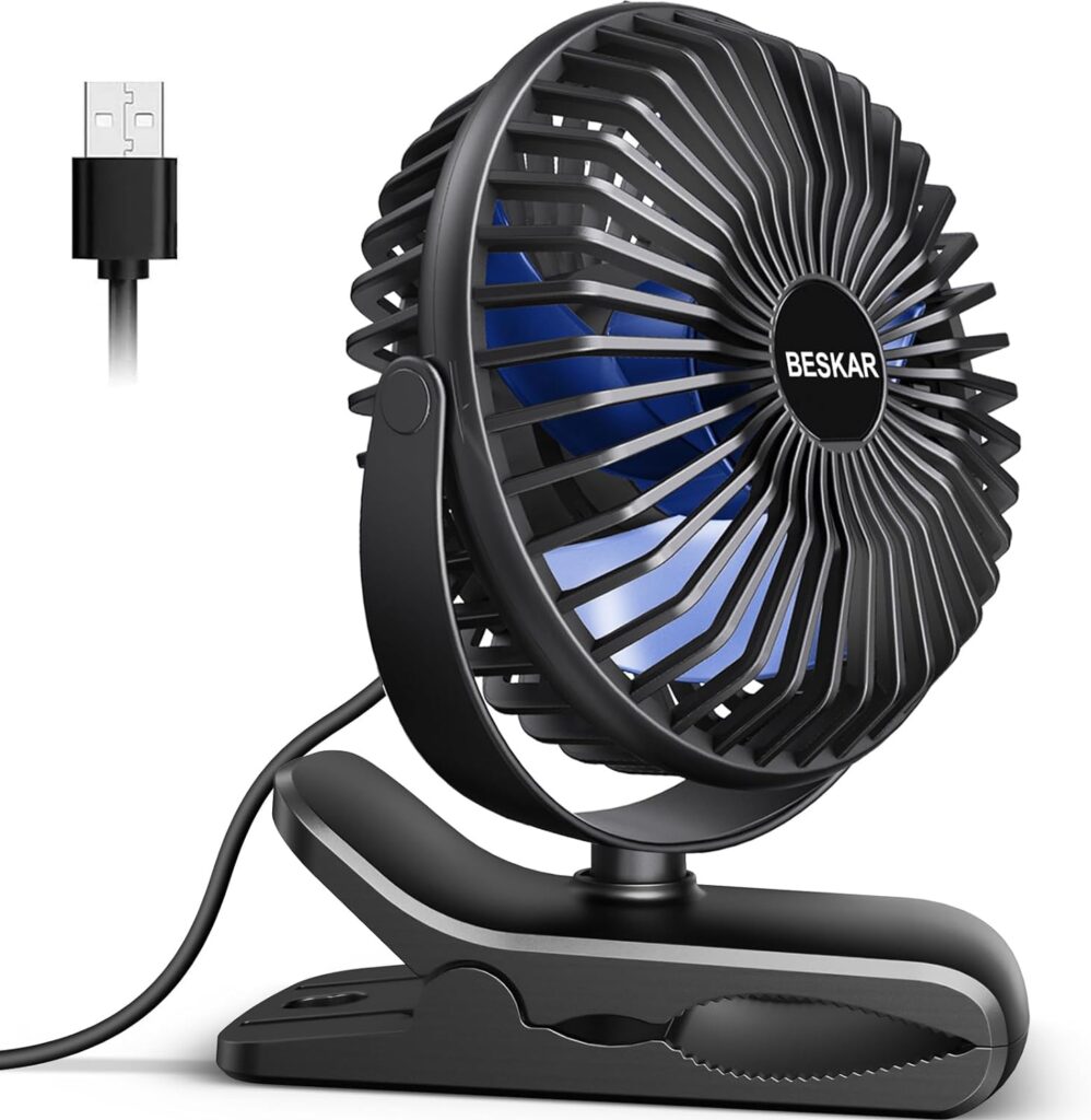 BESKAR USB Clip on Fan
