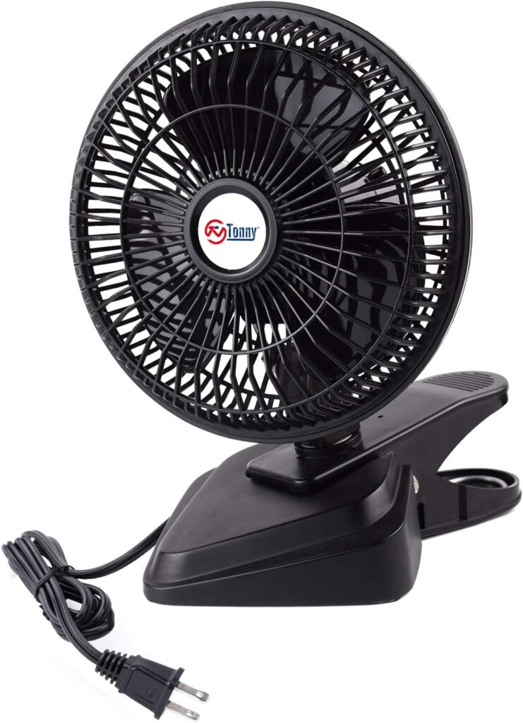 TN TONNY Convertible 6-Inch Desk & Clip on Fan