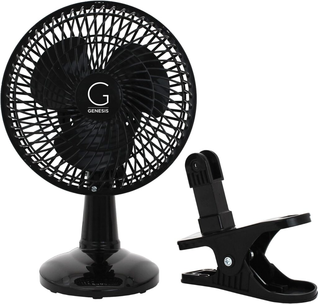 Genesis 6-Inch Clip Convertible Table-Top & Clip Fan