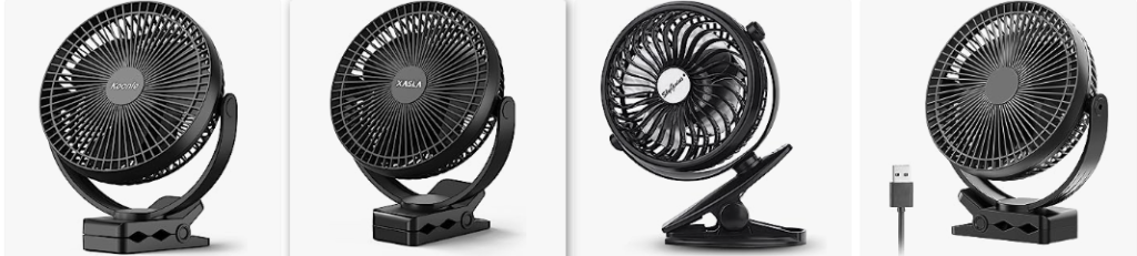 Rechargeable Clip-On Fans