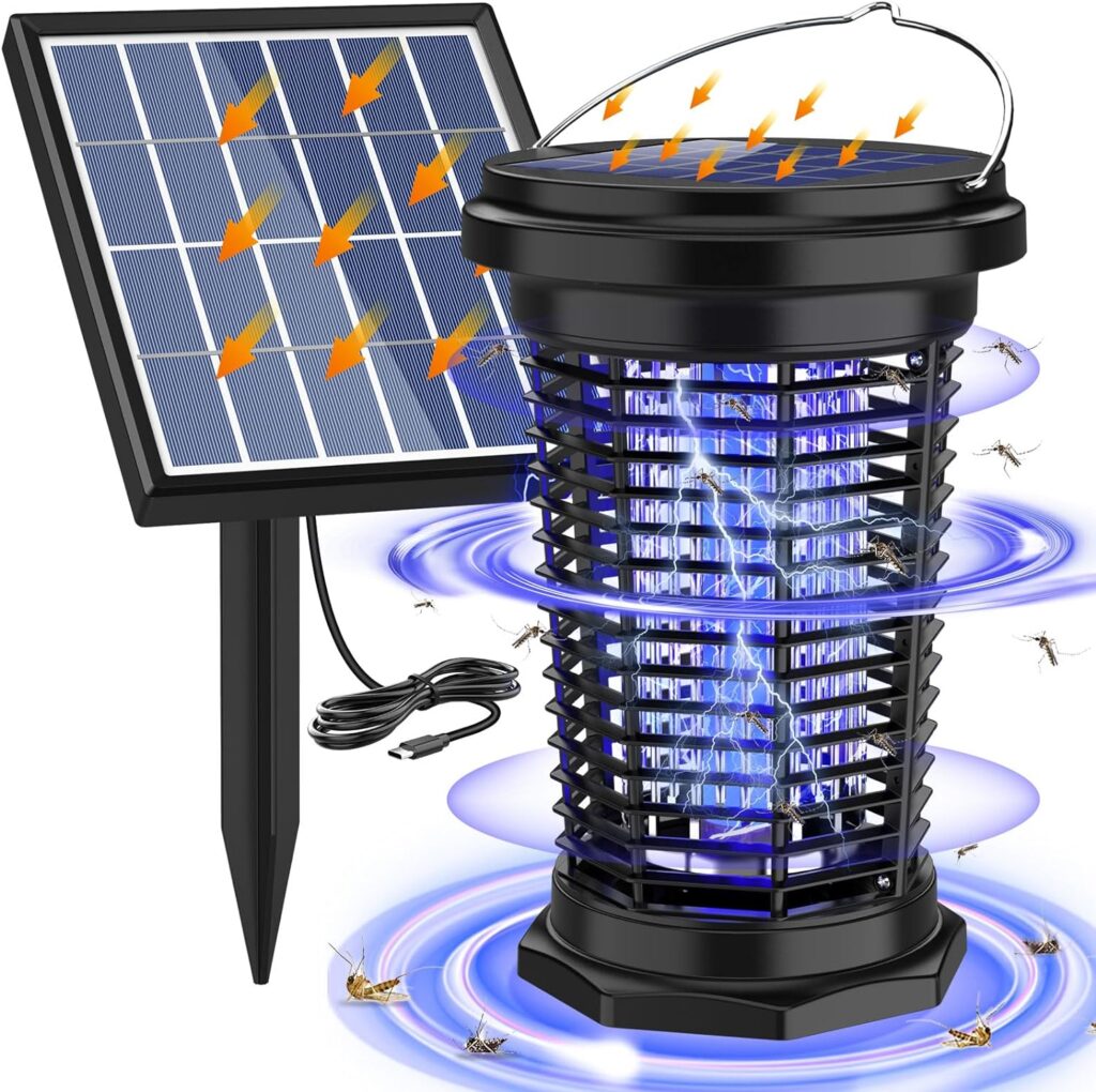 PALONE Solar Bug Zapper for Outdoor & Indoor