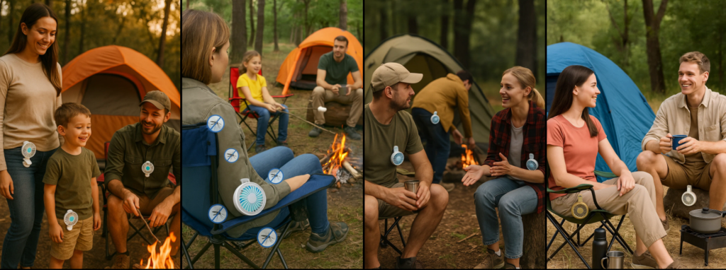 mosquito-repellent clip-on fans.