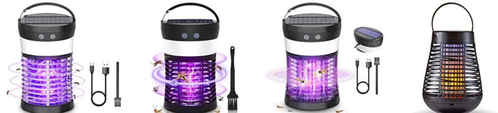 Solar-powered bug Zapper Lanterns