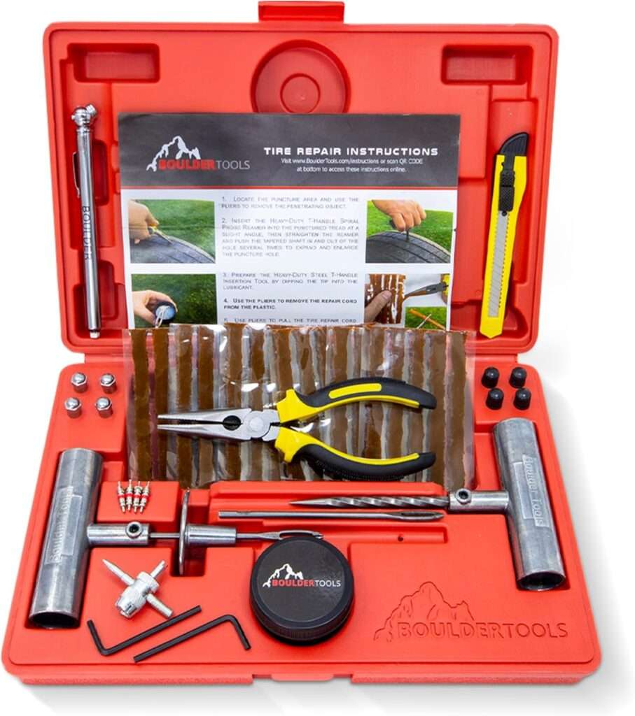 Boulder Tools Heavy-Duty Tire Repair Kit