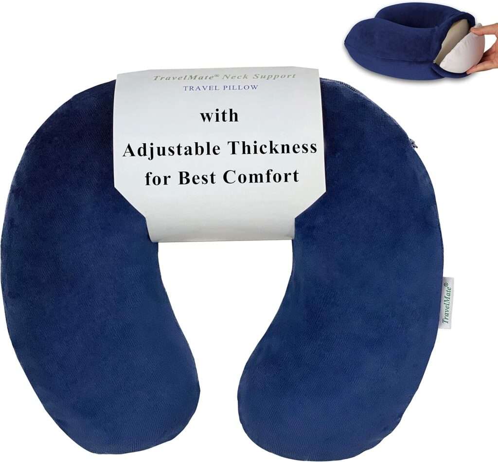 TravelMate Memory Foam Neck Pillow for Cars